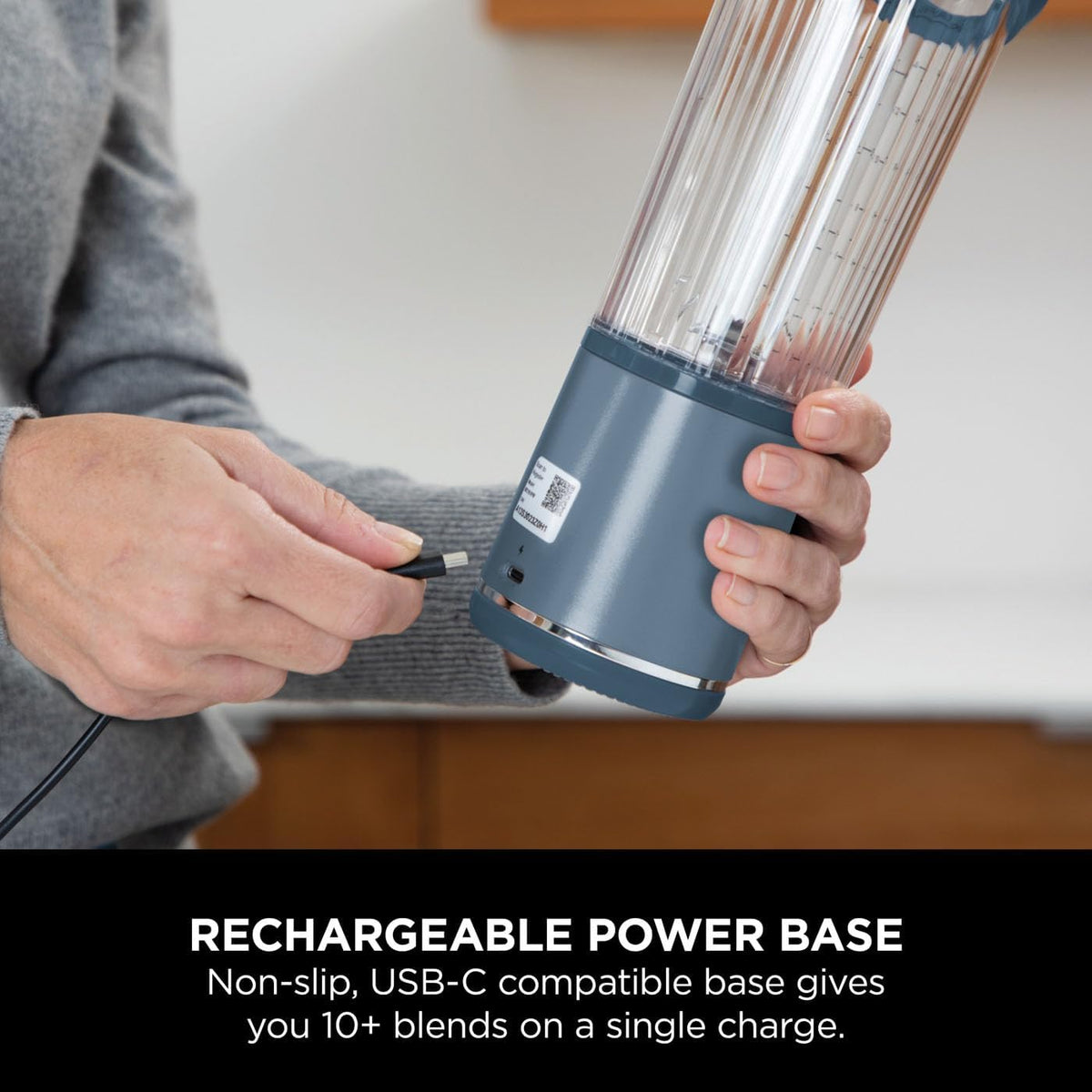 Ninja Blast Cordless Portable Blender Denim Blue BC151UKNV – image 8 of 15