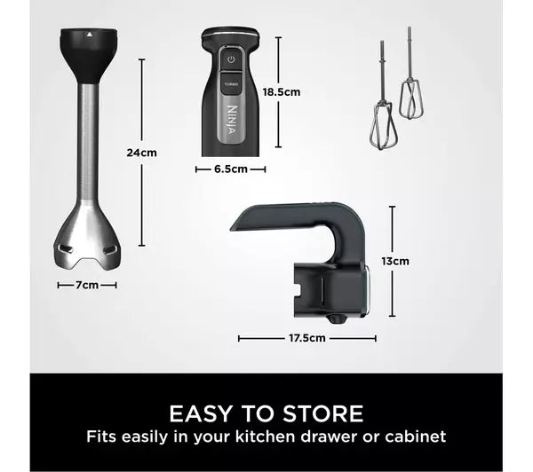 Ninja CI090UK Foodi 2-in-1 Hand Blender & Mixer Black – image 9 of 11