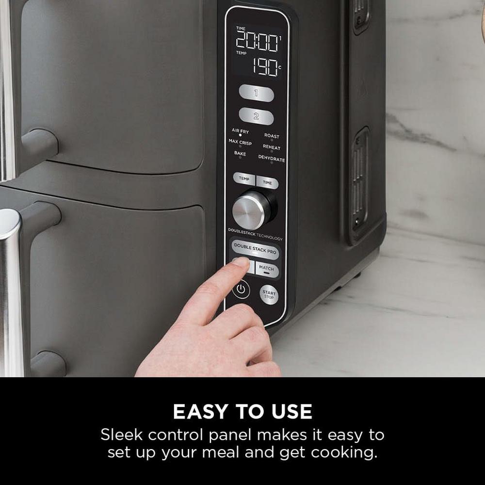 Ninja Double Stack XL 2-Drawer 9.5L Air Fryer Grey SL400UK – image 4 of 15