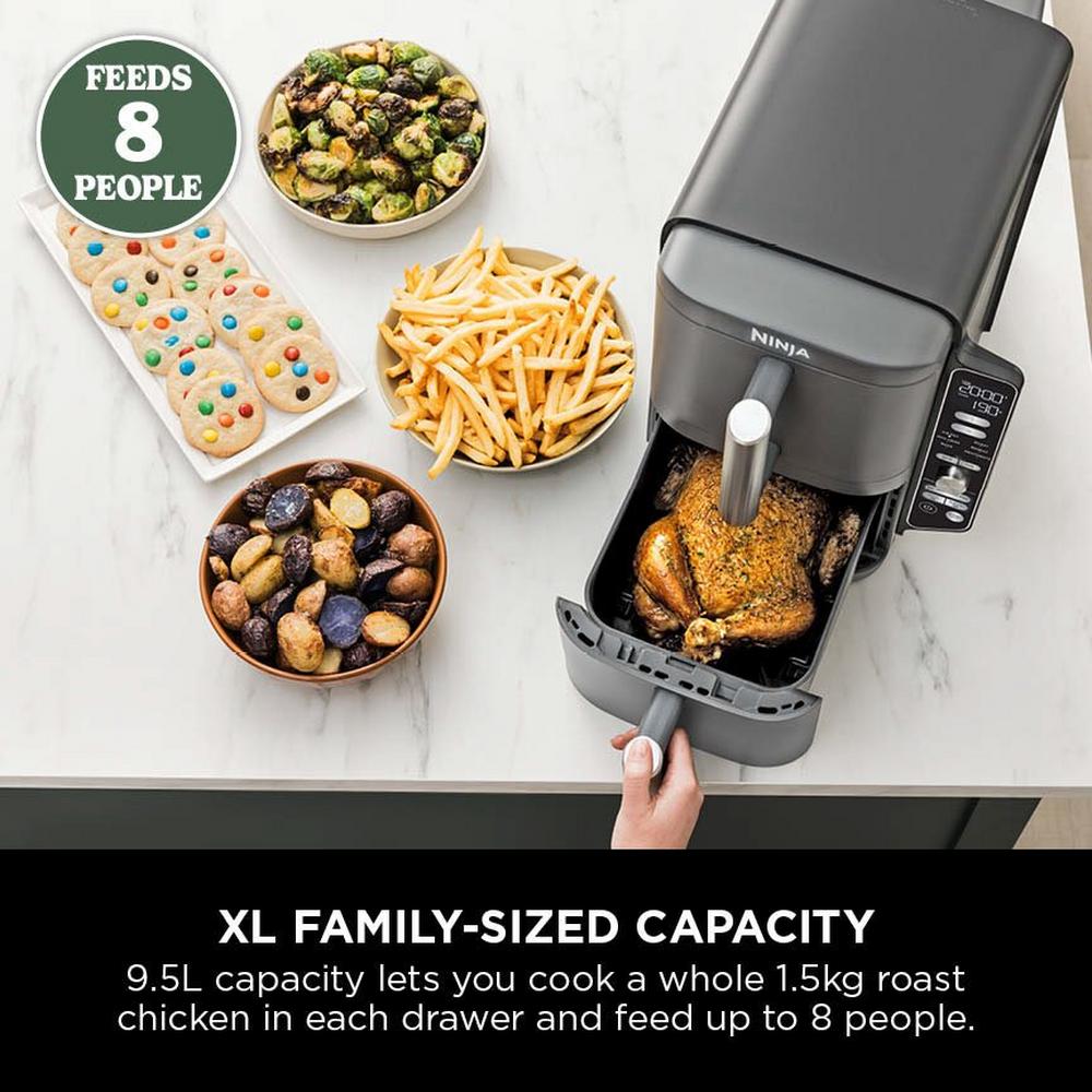 Ninja Double Stack XL 2-Drawer 9.5L Air Fryer Grey SL400UK – image 7 of 15