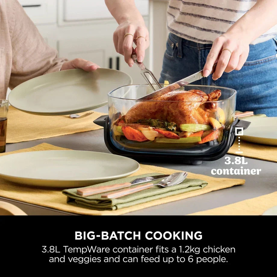Ninja FN101UKGY CRISPi 4 in 1 Portable Glass Air Fryer Cyber Space – image 9 of 16