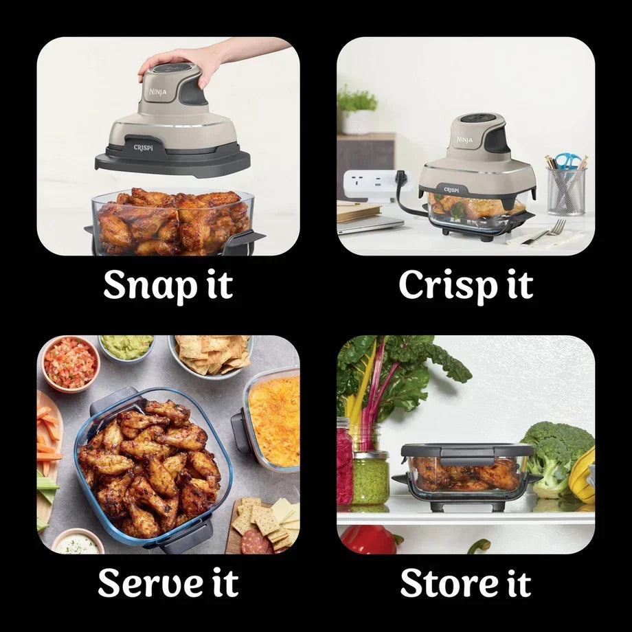 Ninja FN101UKST CRISPi 4 in 1 Portable Glass Air Fryer Stone – image 11 of 18