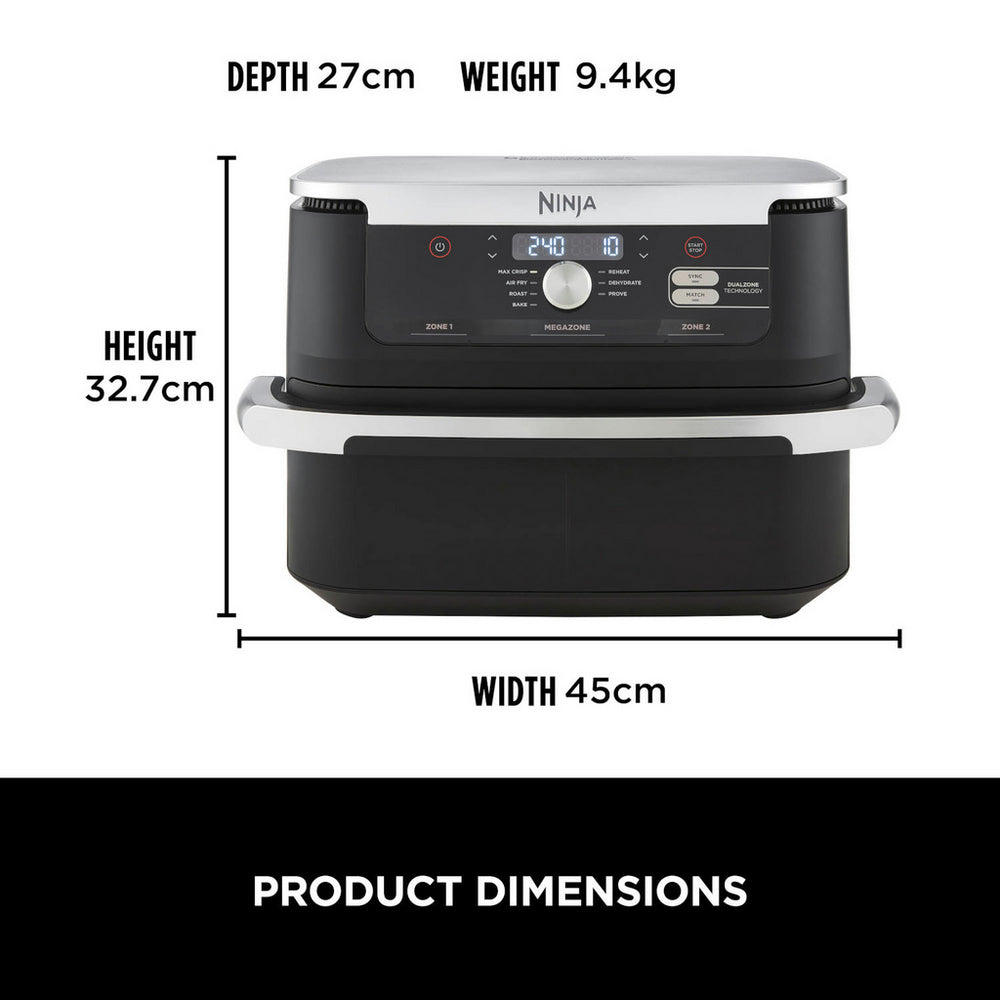 Ninja Foodi FlexDrawer Air Fryer AF500UK 10.4L Black – image 14 of 17