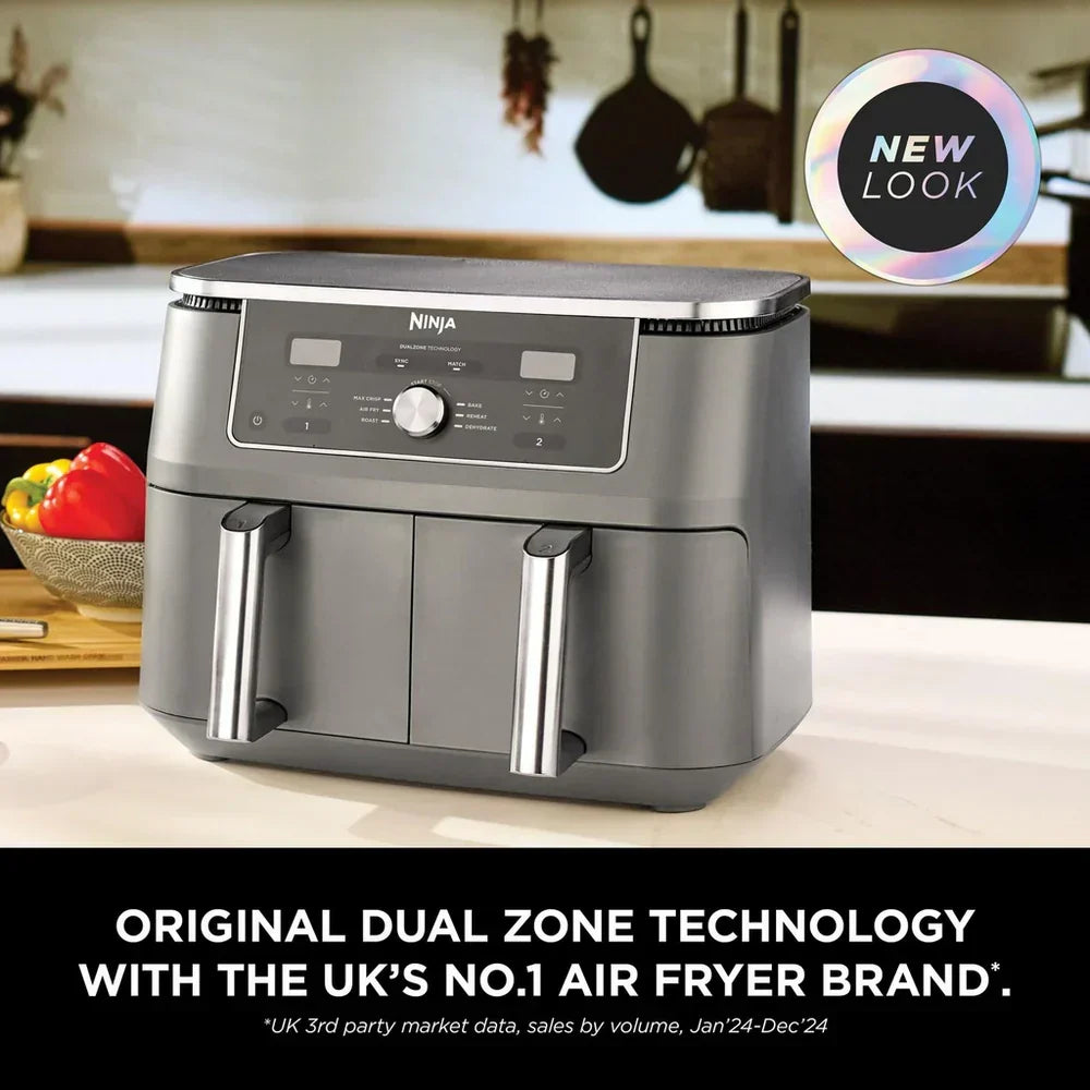 Ninja MAX 6 in 1 Dual Zone Air Fryer DZ400UK 9.5L - Gunmetal Grey – image 2 of 11