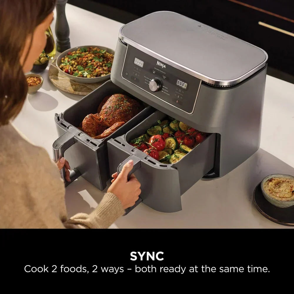 Ninja MAX 6 in 1 Dual Zone Air Fryer DZ400UK 9.5L - Gunmetal Grey – image 3 of 11