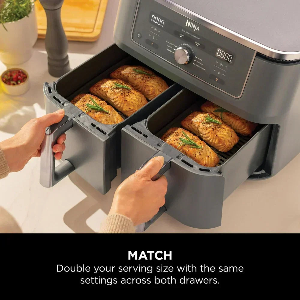 Ninja MAX 6 in 1 Dual Zone Air Fryer DZ400UK 9.5L - Gunmetal Grey – image 4 of 11