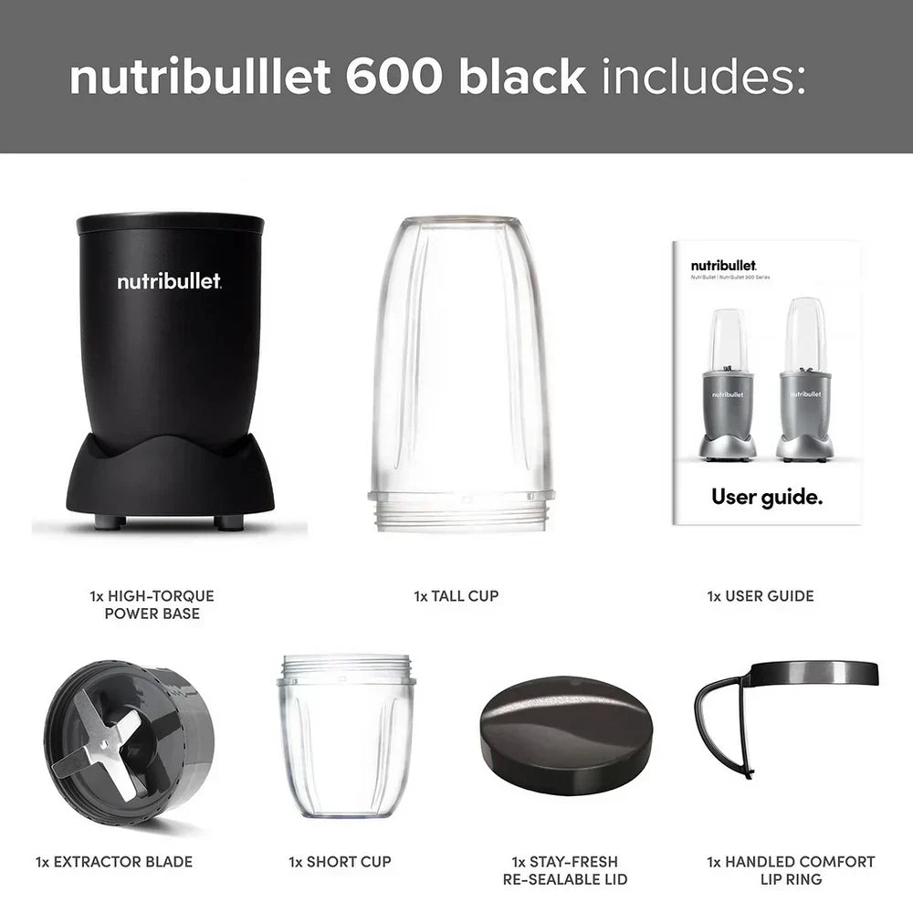 Nutribullet 600 Series Blender 02548 - Black – image 6 of 6