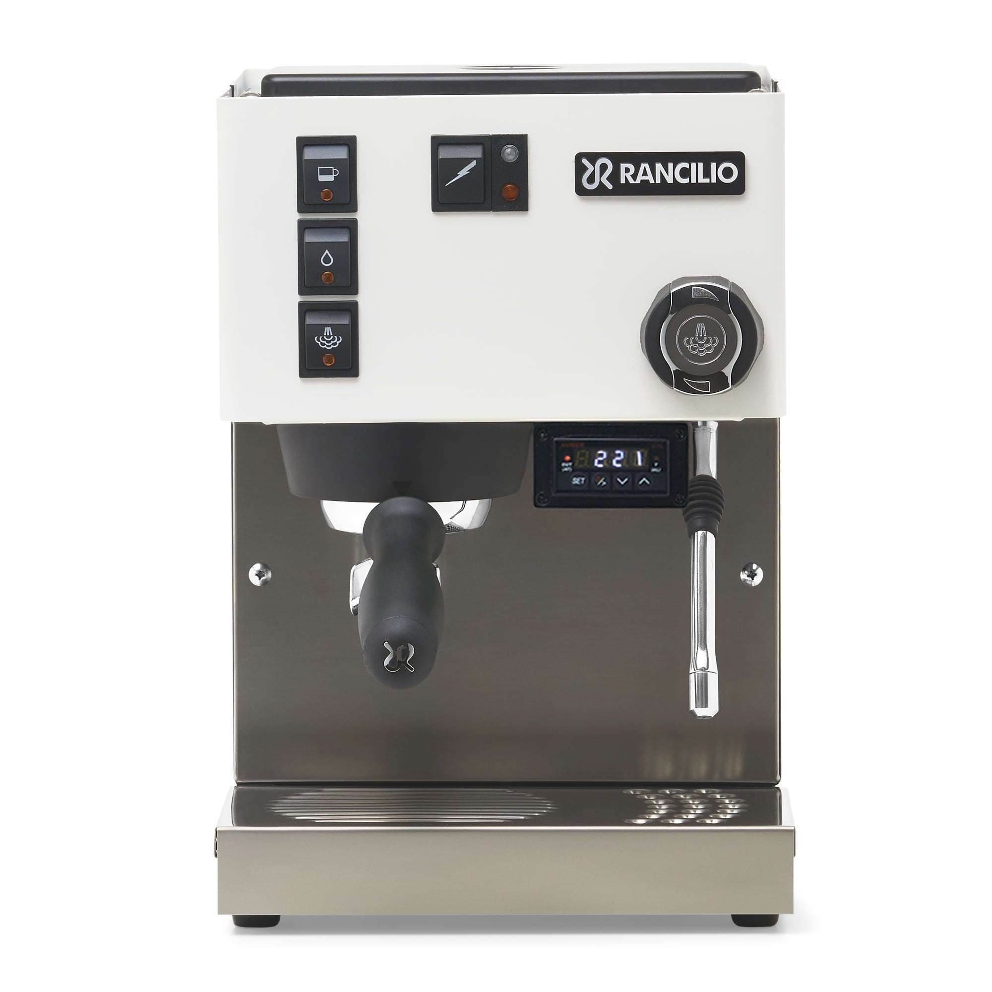 Rancilio Silvia Espresso Machine – White / With PID