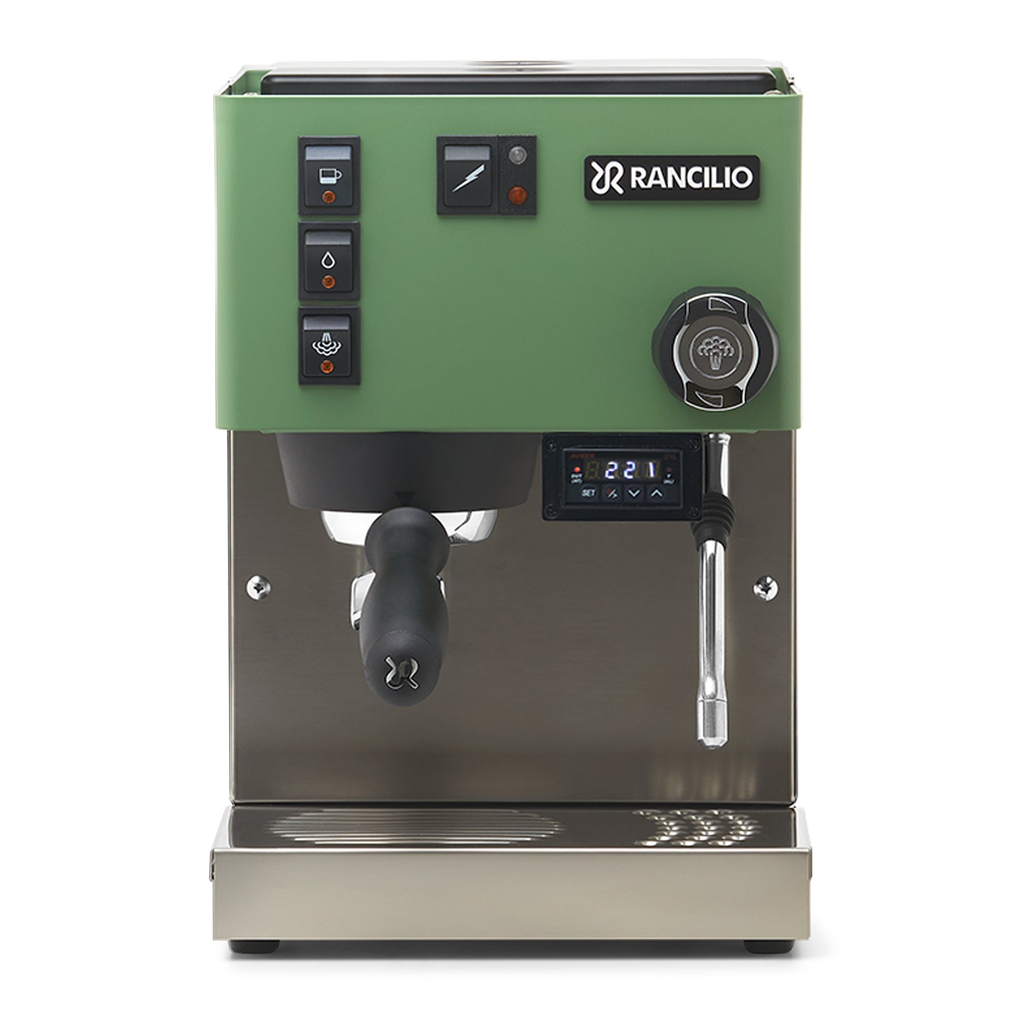 Refurbished Rancilio Silvia Espresso Machine – Sage Green / With PID