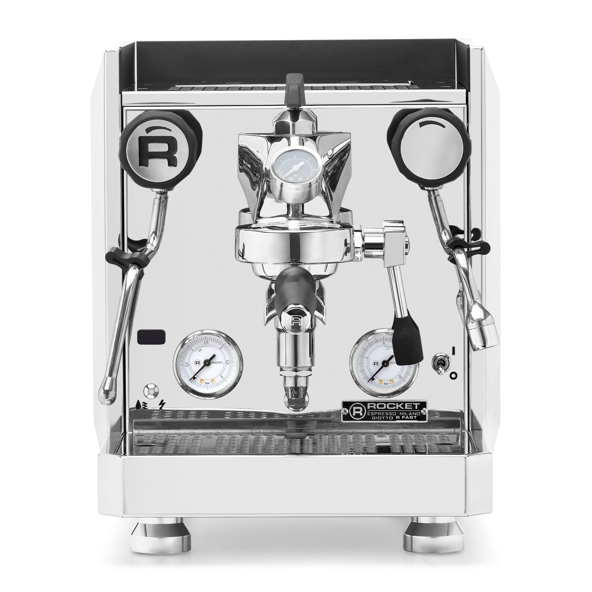 Rocket Espresso Giotto FAST R Espresso Machine – Stainless Steel / No Accents / Flow Paddle