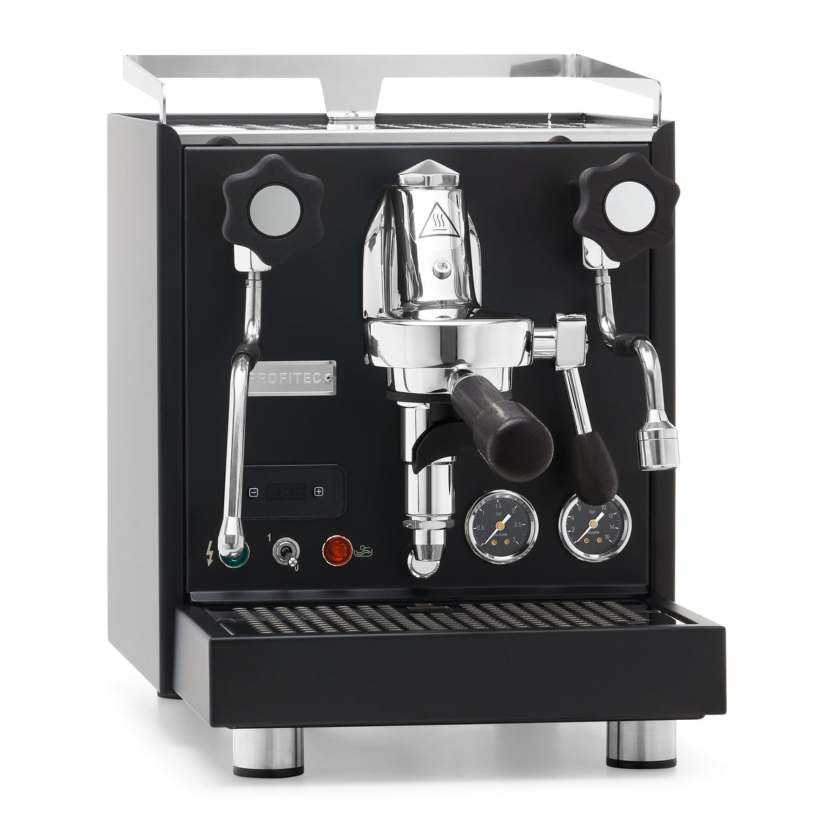 Profitec Pro 500 PID Espresso Machine – Black / Blackened Oak / No Flow Control