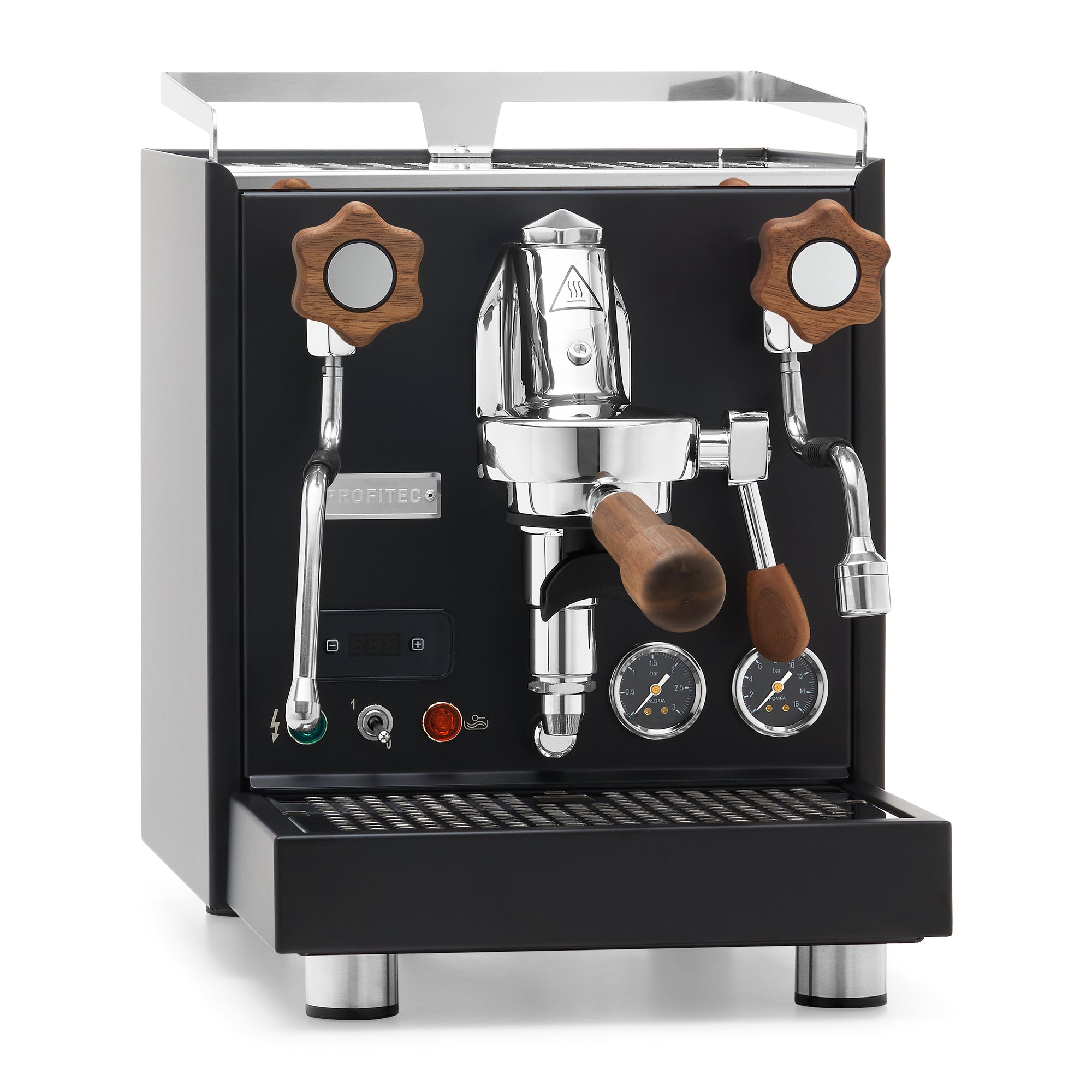 Profitec Pro 500 PID Espresso Machine – Black / Walnut / No Flow Control