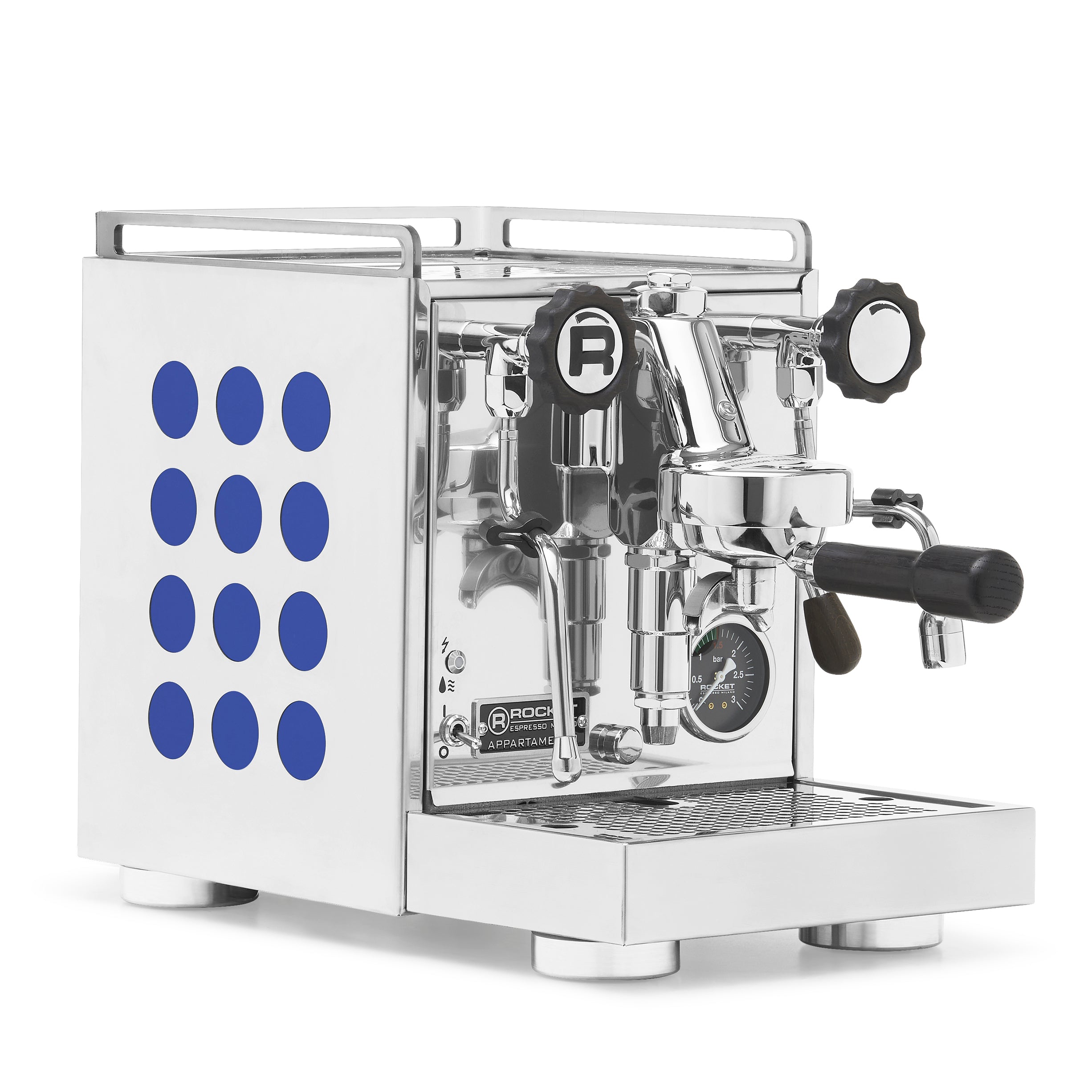 Rocket Espresso Appartamento 2.0 Chrome – Sapphire / Blackened Oak