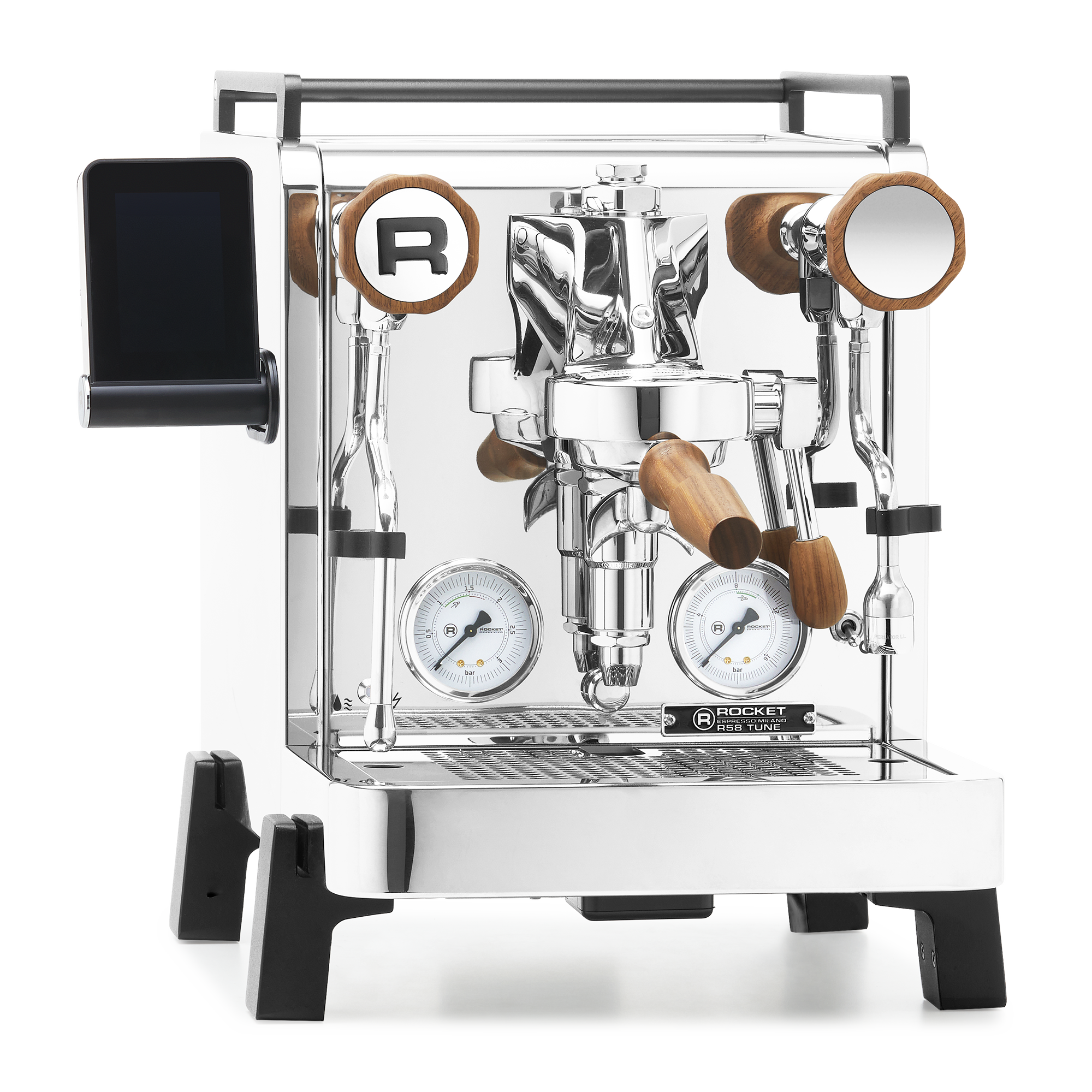 Rocket Espresso R58 TUNE Espresso Machine – Chrome / Walnut / No Flow Control