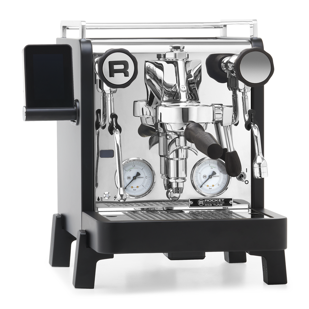 Rocket Espresso R58 TUNE Espresso Machine – Black / Blackened Oak / No Flow Control