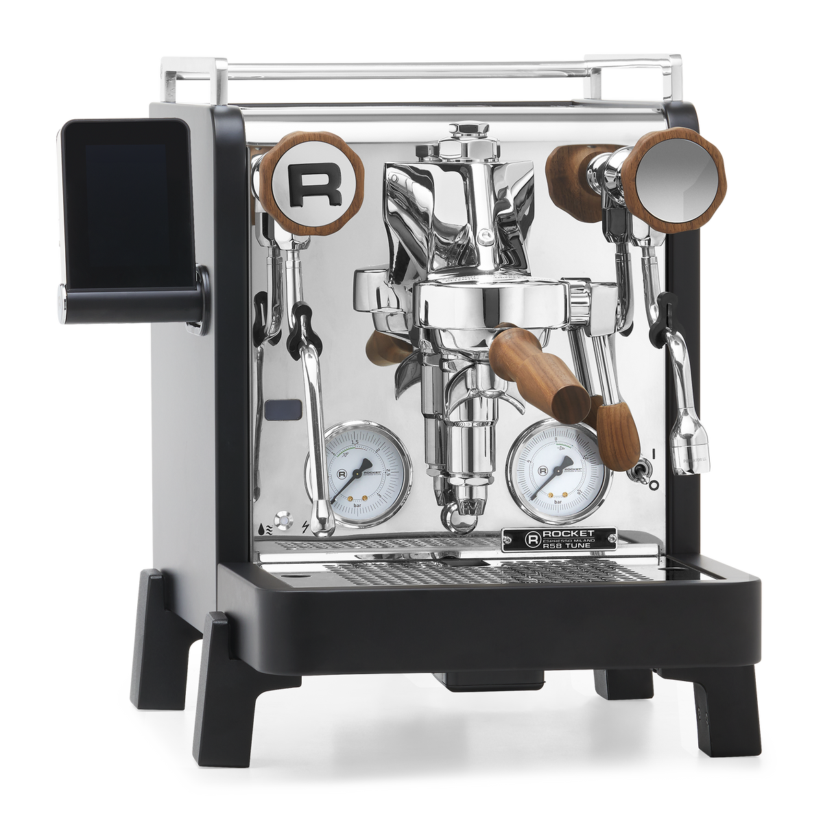 Rocket Espresso R58 TUNE Espresso Machine – Black / Walnut / No Flow Control
