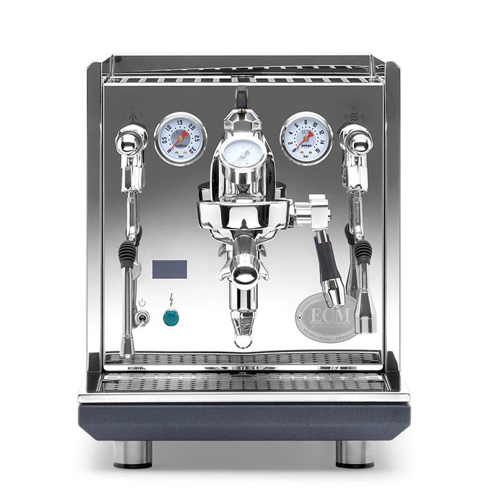 ECM Synchronika II Espresso Machine – Elegant Blackened Oak / Flow Paddle