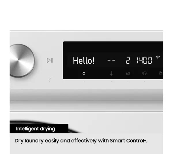 Samsung Series 5 DV90CGC0A0AEEU with OptimalDry 9 kg Heat Pump Tumble Dryer White – image 7 of 12