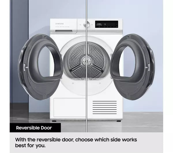 Samsung Series 5 DV90CGC0A0AEEU with OptimalDry 9 kg Heat Pump Tumble Dryer White – image 10 of 12