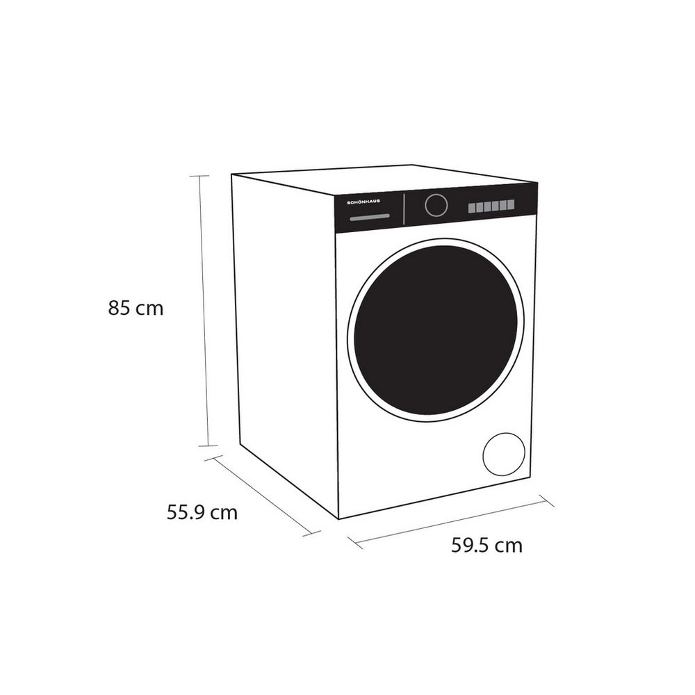 Schonhaus WDSF0110614AW 10+6 kg 1400 Spin Washer Dryer White – image 9 of 9