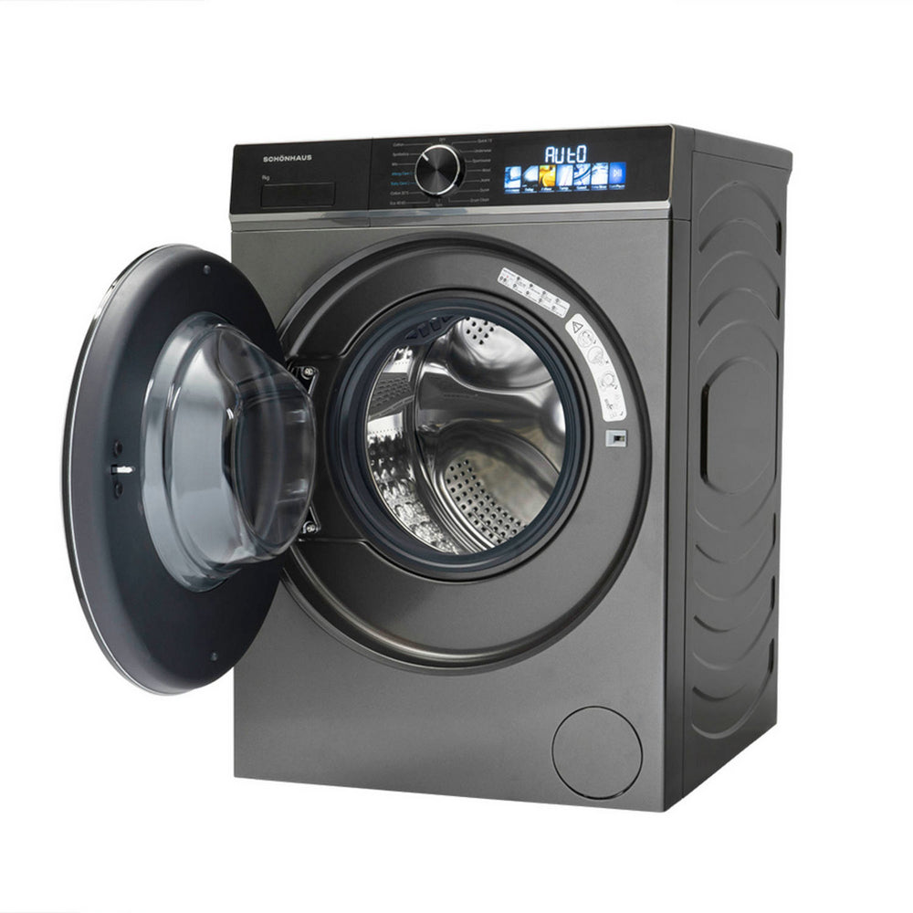 Schonhaus WMSF01914AG 9kg 1400 Spin Freestanding Washing Machine Graphite – image 2 of 7