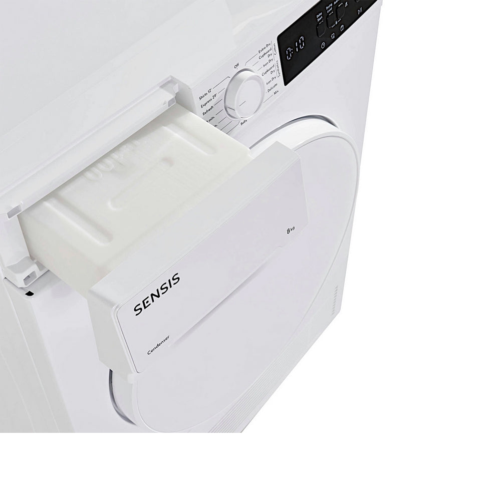 Sensis TDCF018BW 8kg Freestanding Condenser Tumble Dryer White - B Rated – image 9 of 11