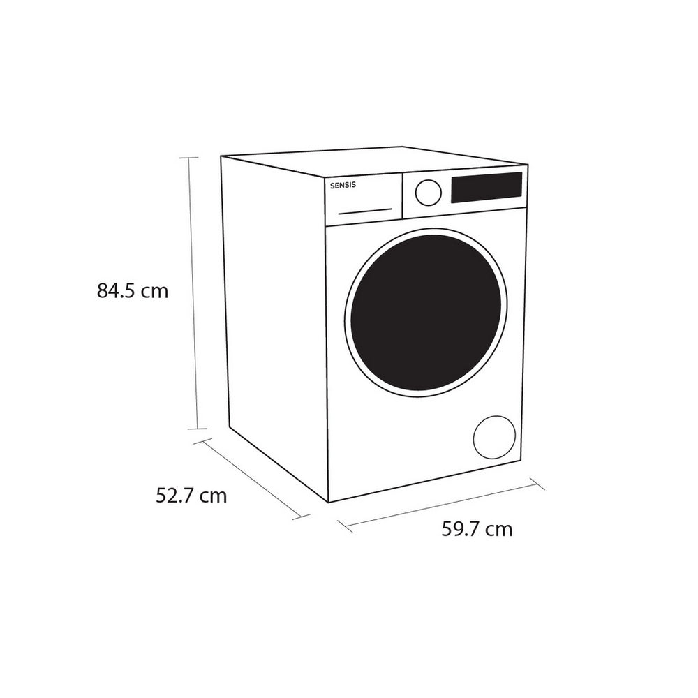 Sensis WDF018514AW 8+5kg 1400 Spin Washer Dryer White – image 5 of 5