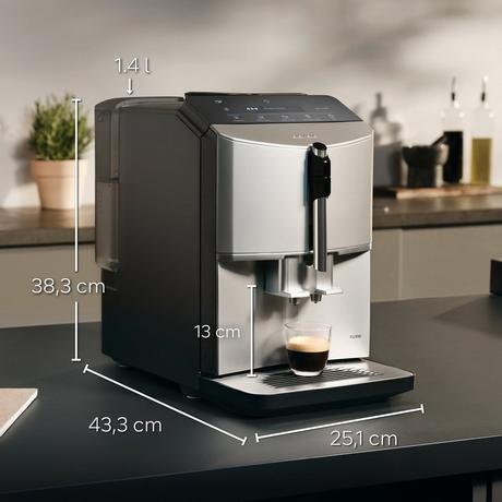 Siemens TF303G07 Bean to Cup Fully Automatic Freestanding Coffee Machine Inox Silver Metallic – image 12 of 12