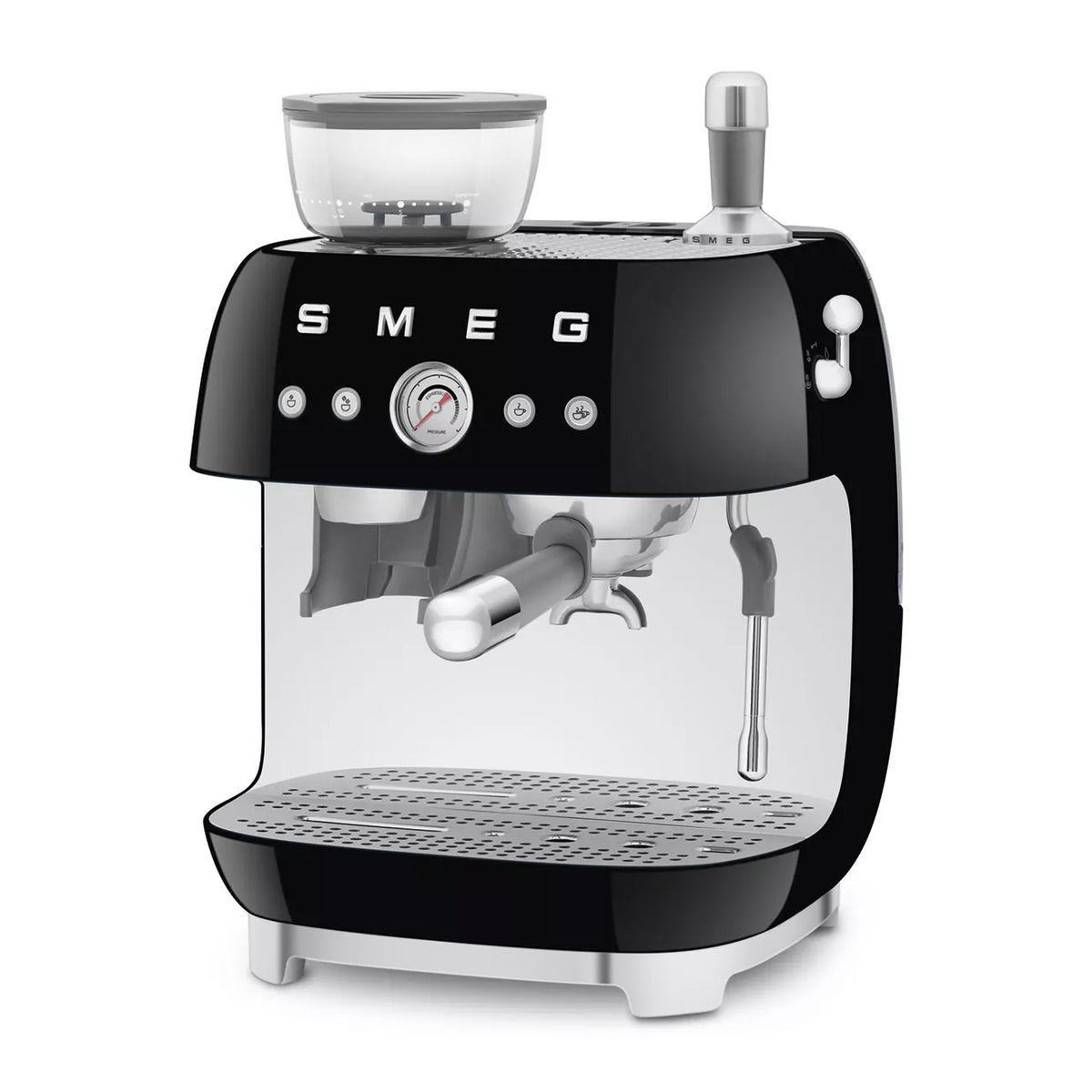 Smeg EGF03BLUK Retro Espresso Coffee Machine with Grinder in Black – image 2 of 9