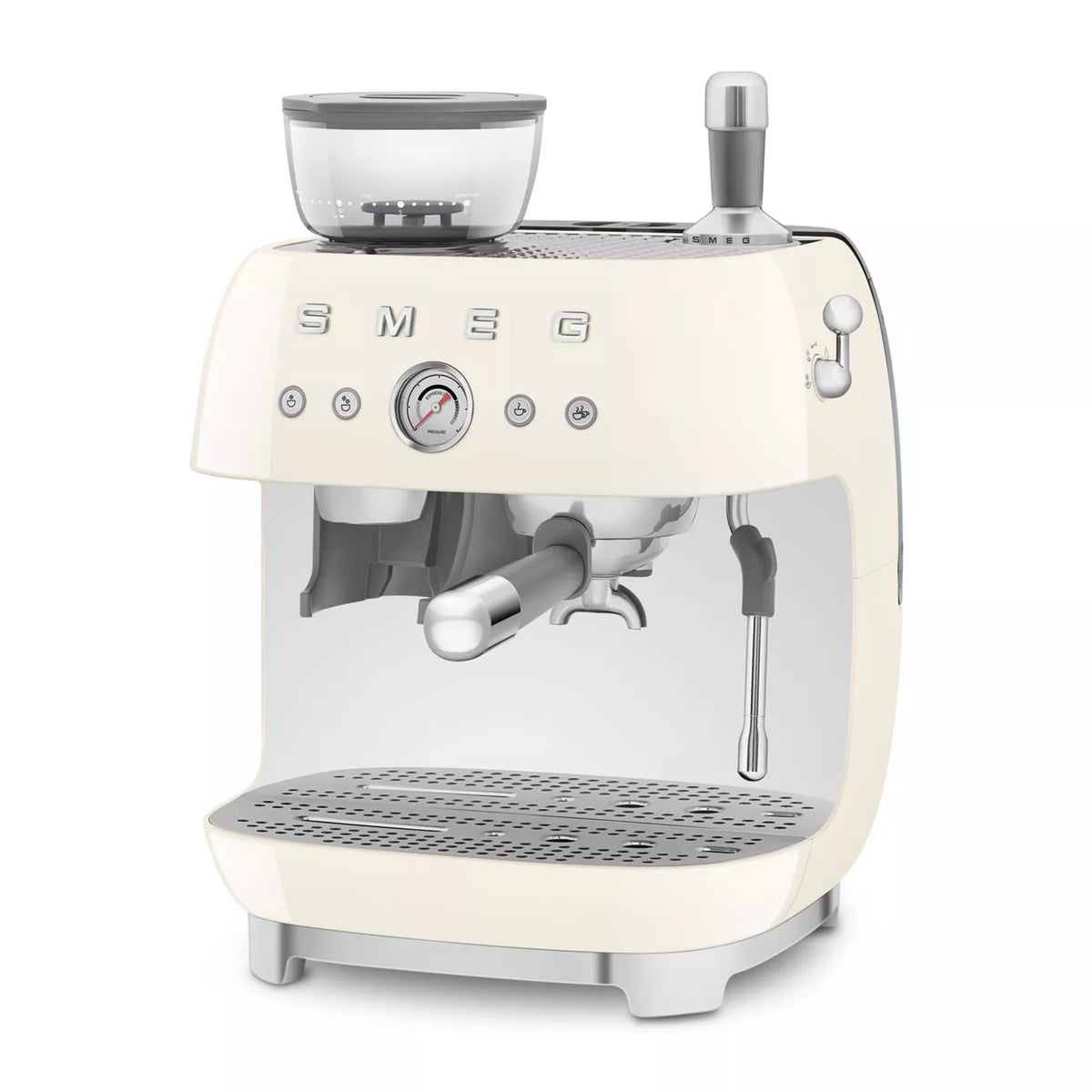 Smeg EGF03CRUK Retro Espresso Coffee Machine with Grinder in Cream – image 2 of 8