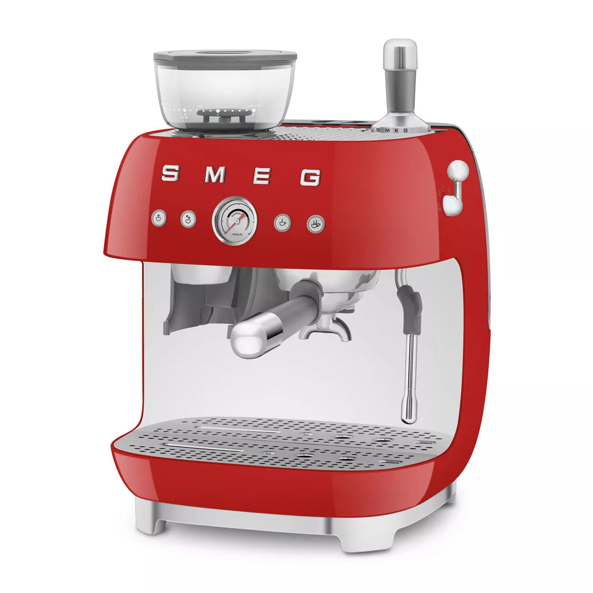 Smeg EGF03RDUK Retro Espresso Coffee Machine with Grinder in Red – image 2 of 8