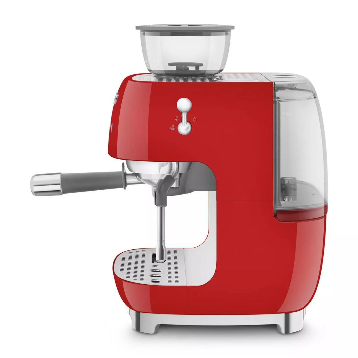Smeg EGF03RDUK Retro Espresso Coffee Machine with Grinder in Red – image 3 of 8