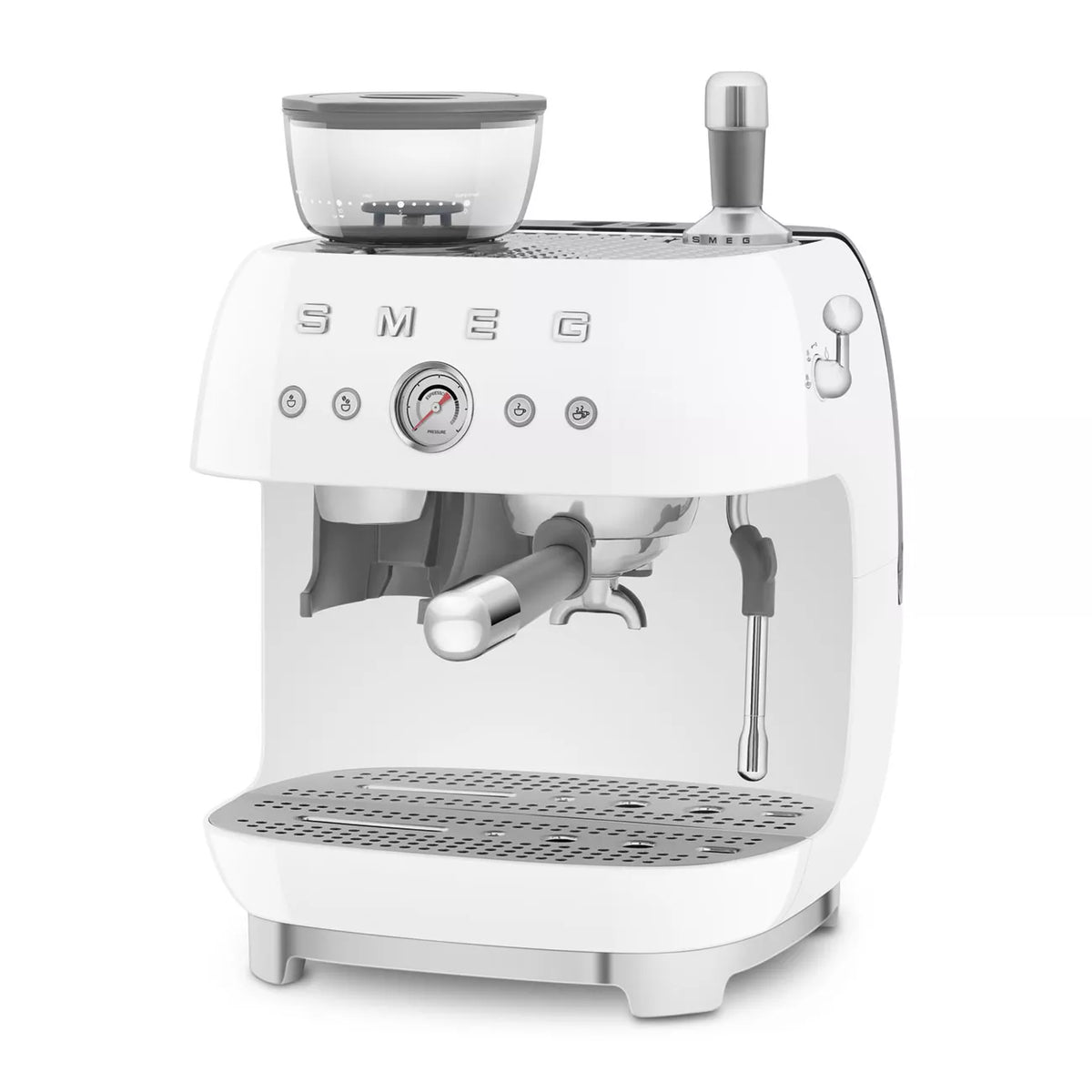 Smeg EGF03WHUK Retro Espresso Coffee Machine with Grinder in White – image 2 of 9
