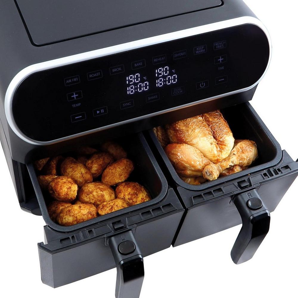 Statesman SKAF08017BK Digital Dual Zone Air Fryer - Black – image 5 of 6
