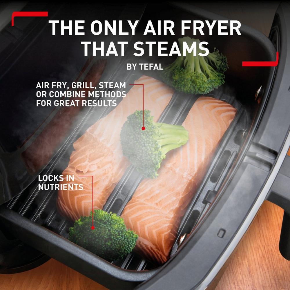 Tefal FW201827 EasyFry 3in1 Digital Air Fryer Grill & Steamer 6.2L Black – image 2 of 7