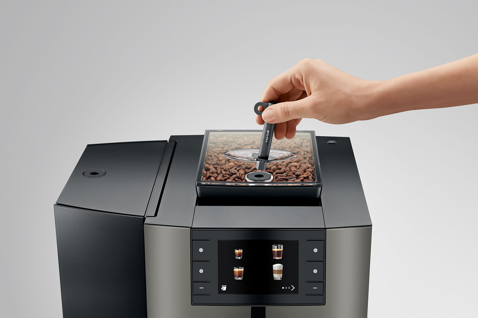 JURA X10 Dark Inox Espresso Machine – image 5 of 12
